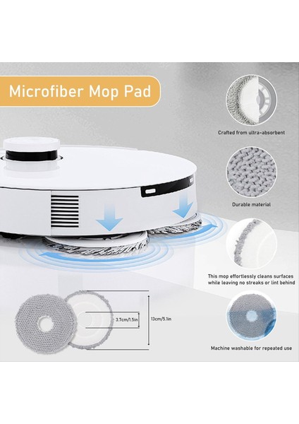Irobot Roomba Plus 405 Combo/plus 505 Combo Elektrikli Süpürge Yedek Parçaları ve Toz Torbaları Için Aksesuar Yedek Parçaları (Yurt Dışından) modelleri