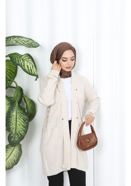 Kuşgözü Detaylı Bağcıklı Hırka fırsatları