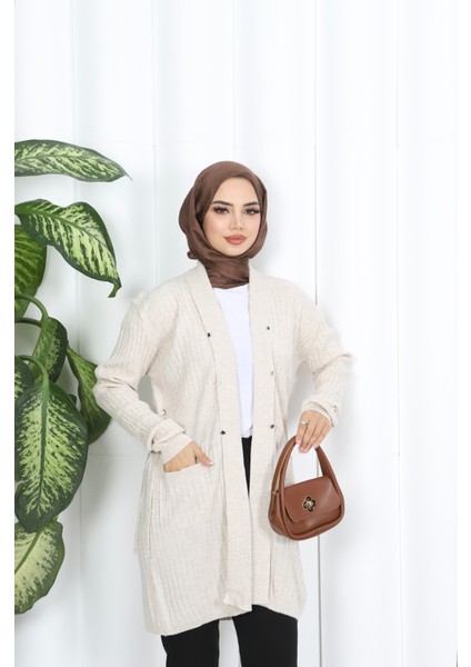 Kuşgözü Detaylı Bağcıklı Hırka indirimleri