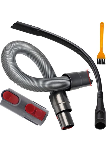 Dyson V8 V10 V7 V11 Elektrikli Süpürge Için Esnek Dar Alan Temizleme Aparatı + Adaptör + Hortum Bağlantı ve Uzatma Olarak Kullanılabilir (Yurt Dışından)