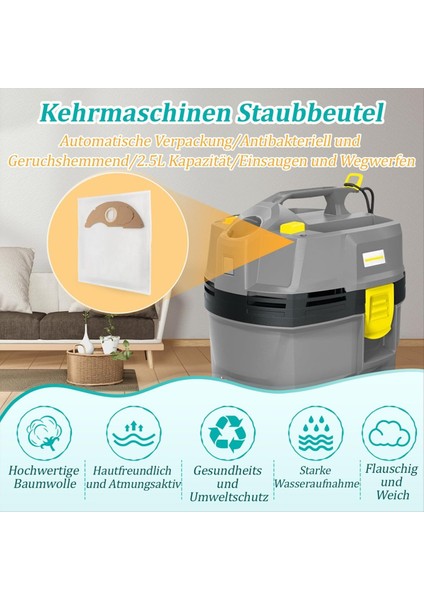 Karcher Nt 22/1 Elektrikli Süpürge Torbaları Için 8'li Paket Elektrikli Süpürge Torbaları Yedek Elektrikli Süpürge Aksesuarları (Yurt Dışından) fırsatları