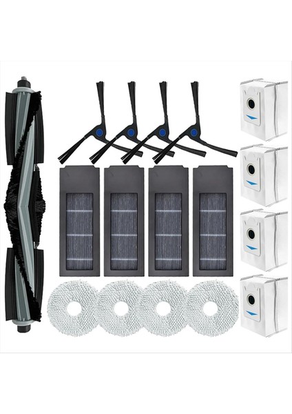 Yedek Parçalar Deebot X2/x2 Pro/x2 Omni Robot Süpürgeler Temizleyici Yan Fırça Filtre Paspas Bezleri Toz Torbası (Yurt Dışından)
