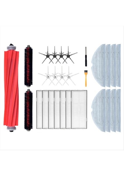 S7 Maxv Ultra Robotlu Süpürge Temizleme Haddeleme Fırçası Ana Yan Fırça Hepa Filtre Paspas Bezi Yedek Parça (Yurt Dışından)