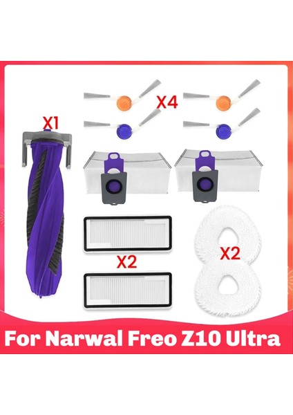 Narwal Freo Z10 ULTRA/Z10/YJCC025 Vakum Parçaları Ana Silindir Yan Fırça Kapağı Toz Torbası (Yurt Dışından)