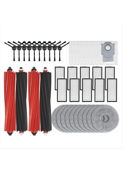 V20 / P10S Pro Aksesuarları Yedek Ana Yan Fırça Hepa Filtre Paspas Pedleri Toz Torbaları Yedek Parçalar (Yurt Dışından)