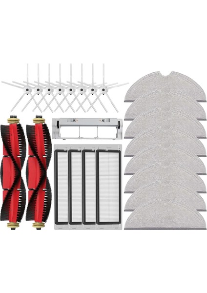 S5 S50 S51 S55 S6 S60 S6 Saf Elektrikli Süpürge Hepa Filtreyi Değiştirin Paspas Bezi Yan Ana Fırça Parçaları A (Yurt Dışından)