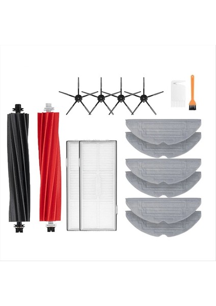 S8 Pro Ultra Aksesuarları Için Yan Fırça Filtre Paspas Choth Toz Torbaları S8/s8+ Elektrikli Süpürge Parçaları (Yurt Dışından)