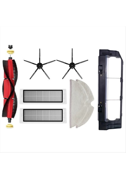 Hepa Filtre Paspas S5 S502-00 S502-02 S5 Max S6 S6 Maxv S6 Saf E4 E5 Robot Vakum Parçaları Ana Yan Fırça (Yurt Dışından)