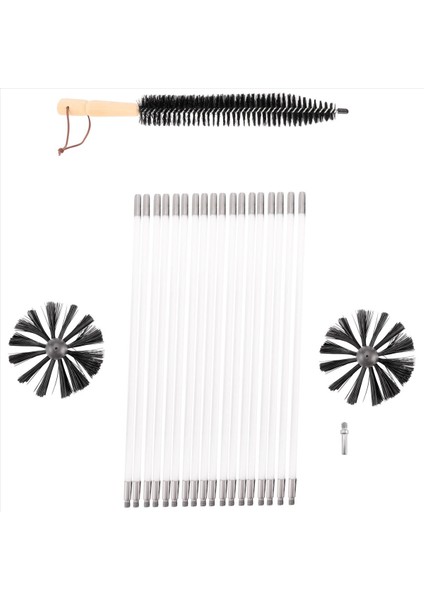 22 Parça Baca Temizleme Fırçası, 18 Naylon Çubuklu Kanal Havalandırma Temizleme Seti, Şömine/kurutma Makinesi Havalandırması/kanalizasyon Borusu/duman Dolabı Için (Yurt Dışından) modelleri