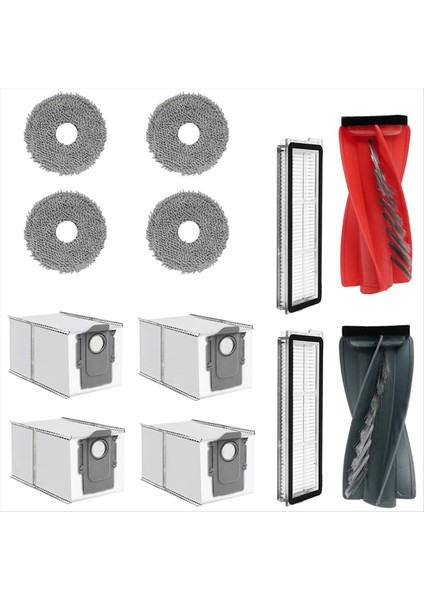 Roborock Qrevo Curv Için - Yedek Parçalar Rulo Fırça Filtreler Paspaslar Toz Torbaları Robot Süpürge Aksesuarları Seti (Yurt Dışından)