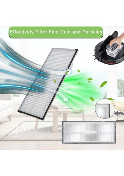 Q8 Max / Q8 Max+ Robotlu Süpürge Ana Yan Fırça Hepa Filtre Paspas Bezleri Paçavra Toz Torbası Aksesuarları (Yurt Dışından) modelleri