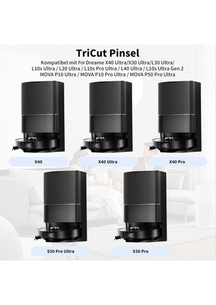 Dreame X40 Ultra COMPLETE/X30 ULTRA/L30 ULTRA/L10S ULTRA/L20 Ultra Elektrikli Süpürge Yedek Parçaları Için Aksesuar Kiti (Yurt Dışından) modelleri