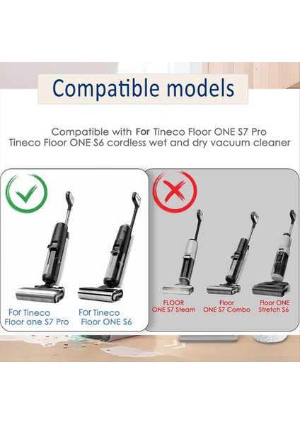 Tineco Floor One S7 Pro/floor One S6 Için Fırça Silindirleri, Filtreler, Islak/kuru Hepsi Bir Arada Elektrikli Süpürge Yedek Parçaları (Yurt Dışından) fiyatları