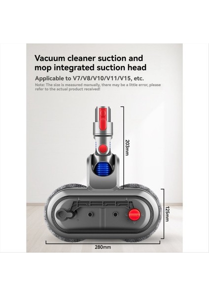 Dyson V7 V8 V10 V11 V15 Elektrikli Süpürge Aparatı Için 4 Paspas Pedi ve Anahtar Kilidi ile Elektrikli Zemin Paspas Başlığı (Yurt Dışından) fiyatları