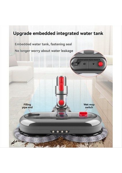 Dyson V7 V8 V10 V11 V15 Elektrikli Süpürge Aparatı Için 4 Paspas Pedi ve Anahtar Kilidi ile Elektrikli Zemin Paspas Başlığı (Yurt Dışından) fırsatları