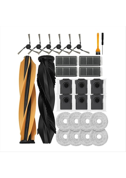 Dreame X50 Ultra COMPLETE/L50 ULTRA/X50 MASTER/L40S Pro Ultra/mova V50 Ultra Complete Elektrikli Süpürge Parçaları Fırça Paspas Filtresi (Yurt Dışından)