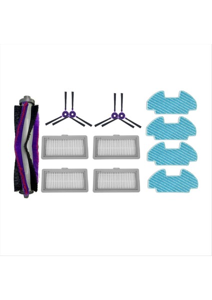 Samsung Powerbot-E VR05R5050WK Için 13 Adet Otomatik Boşaltma Robot Süpürge Silindiri Yan Fırça Hepa Filtre Paspas Pedi (Yurt Dışından) fiyatları