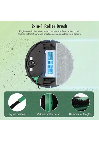 Irobot Roomba Q052 Ana Yan Fırça Hepa Filtre Toz Torbası Aksesuar Seti Için Yedek Parçalar (Yurt Dışından) modelleri