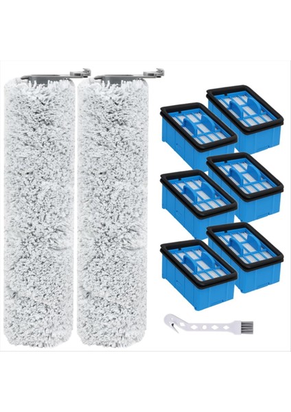 Bissell 3882, 3883, 3967F, 3970F Crosswave Omniforce Islak Kuru Vakum ile Uyumlu Fırça Rulosu ve Filtre Değişimi (Yurt Dışından)