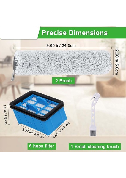 Bissell 3882, 3883, 3967F, 3970F Crosswave Omniforce Islak Kuru Vakum ile Uyumlu Fırça Rulosu ve Filtre Değişimi (Yurt Dışından) fiyatları
