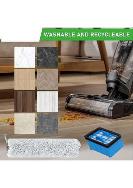 Bissell 3882, 3883, 3967F, 3970F Crosswave Omniforce Islak Kuru Vakum ile Uyumlu Fırça Rulosu ve Filtre Değişimi (Yurt Dışından) fırsatları