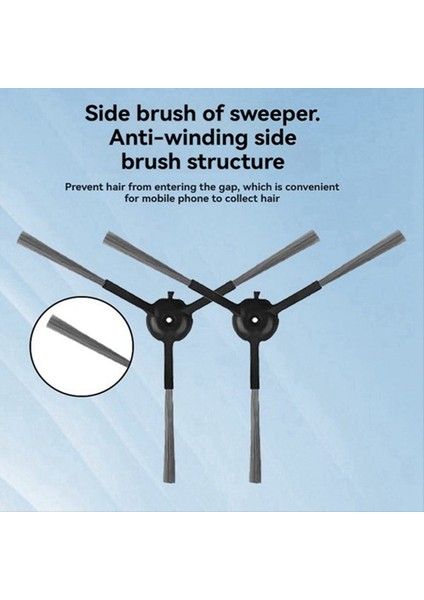 Roıdmı Eve Max Otomatik Boşaltma Robot Süpürgesi Için 12 Adet Yan Fırça, Gelişmiş Temizlik Verimliliği (Yurt Dışından) fiyatları