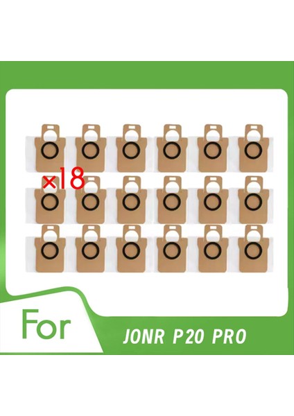 Jonr P20 Pro Süpürge Aksesuarları Için 18 Adet Toz Torbası Gelişmiş Temizlik Verimliliği (Yurt Dışından)