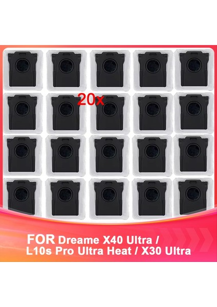 Dreame X40 Ultra / L10S Pro Ultra Heat / X30 Ultra Robot Süpürge Toz Torbası Aksesuarları Çöp Torbası (Yurt Dışından)