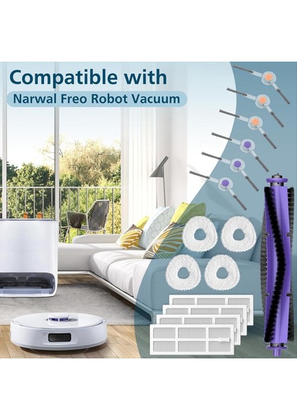 Freo Robot Vakumlu Rulo Fırça Için Yedek Parçalar Aksesuarlar Hepa Filtreler Paspas Pedleri Yan Fırçalar (Yurt Dışından) fiyatları