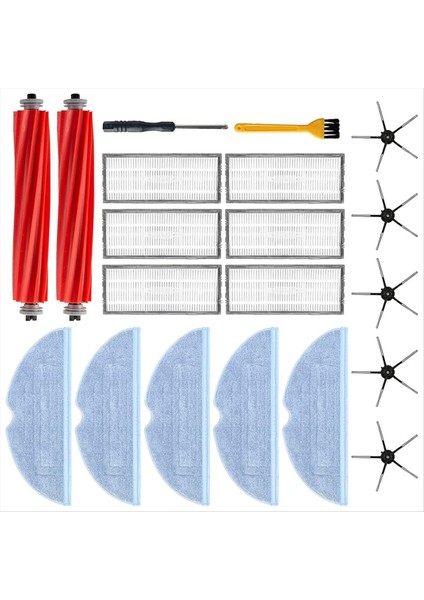 S7 / S7 Plus S7+ / S7 Maxv Ultra / S7 Maxv / T7S Robot Süpürge / T7S / T7S Plus Ana Yan Fırça Filtreleri Moplar Için (Yurt Dışından)