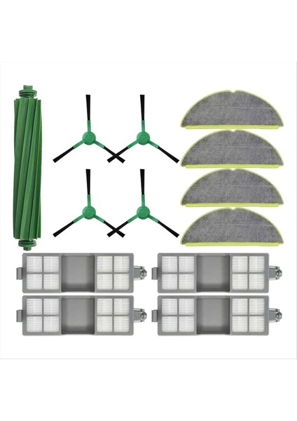 Irobot Roomba 205 Combo / 205 Vac Robot Süpürge Yedek Parçaları Ana Fırça Yan Fırça Filtre Paspas Bezi (Yurt Dışından)