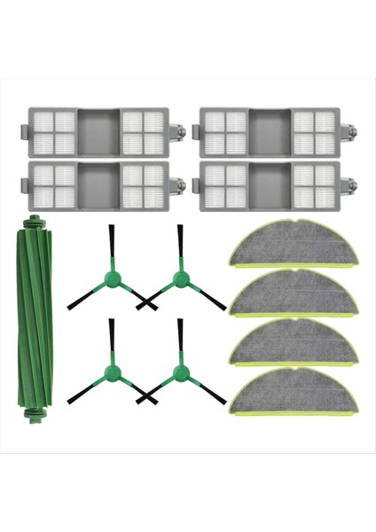 Irobot Roomba 205 Combo / 205 Vac Robot Süpürge Yedek Parçaları Ana Fırça Yan Fırça Filtre Paspas Bezi (Yurt Dışından) fırsatları