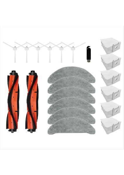 Xclea H30/H40/ARTI Robotlu Süpürge Ana Yan Fırça Paspas Bezleri Toz Torbaları Aksesuarları Yedek Parçalar (Yurt Dışından)