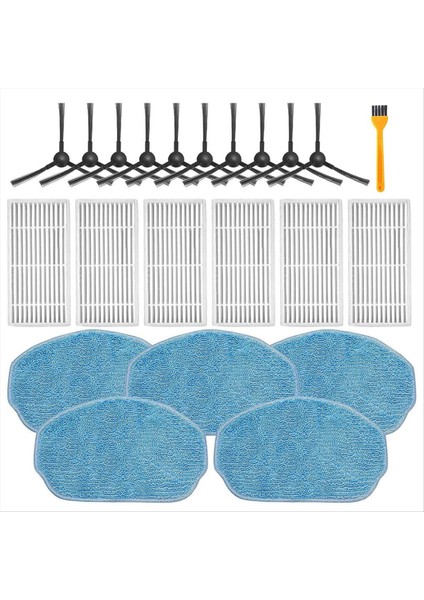 Gtvo BR150/BR151 Robot Süpürge Aksesuarları Filtre Paspas Fırçaları Için Yedek Parçalar (Yurt Dışından)
