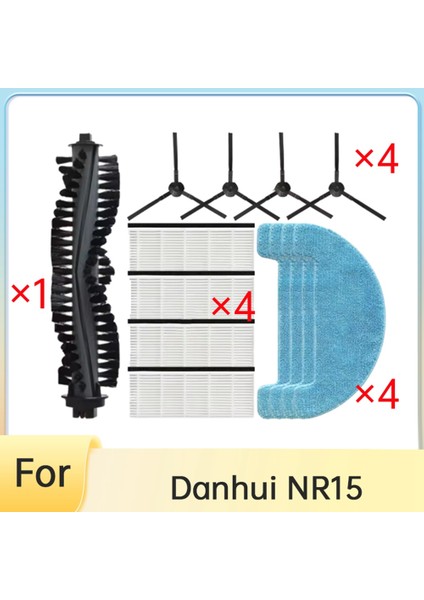 Danhui NR15 Elektrikli Süpürge Aksesuarları Için 13 Adet Ana Yan Fırça Bezi Filtre Temizleyici Parça Değişimi (Yurt Dışından) fiyatları