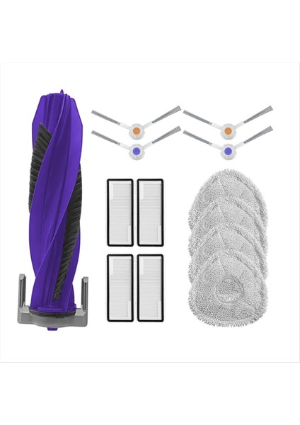 Freo x Ultra/j4 Silindir Yan Fırça Filtre Paspas Bezleri Bez Robotlu Süpürge Aksesuarları Yedek Parçalar (Yurt Dışından)