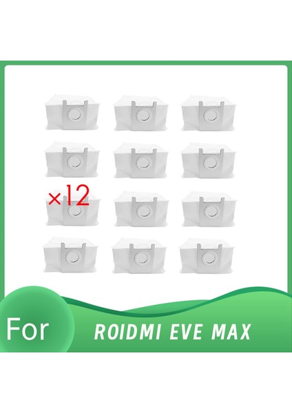Roıdmı Eve Max Otomatik Boşaltma Robot Süpürge Için 12 Adet Toz Torbası Uzun Ömürlü ve Iyi Çalışacak Şekilde Üretilmiştir (Yurt Dışından)