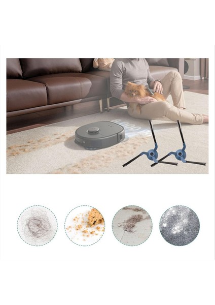 Eufy X10/X10 Pro Omni Elektrikli Süpürge Ana Yan Fırça Paspas Bezi Filtre Toz Torbası Aksesuarları Yedek Parçaları ile Uyumludur (Yurt Dışından) modelleri
