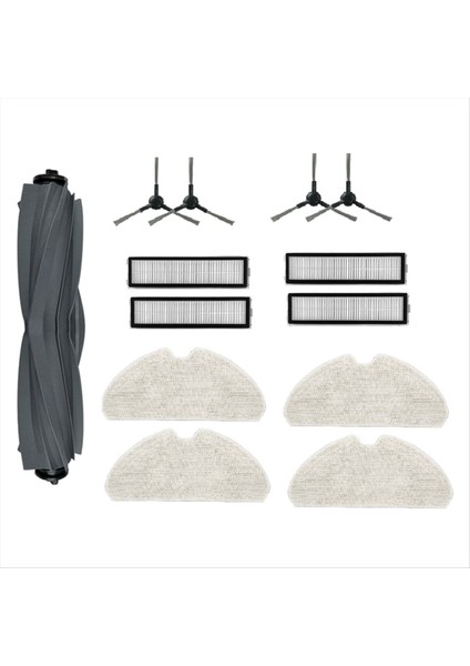 Dreame Bot D10S / D10S Pro Süpürge Makinesi Aksesuarları Için 13 Adet Ana Yan Fırça Paspas Filtre Toz Torbaları (Yurt Dışından)