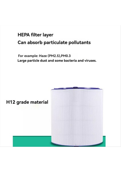 Dyson Gen1 / TP10/HP10/TP06/PH02 Hava Temizleyici Için Aktif Karbon Hepa Filtresi Yedek Filtre Bakterileri Giderir (Yurt Dışından) modelleri
