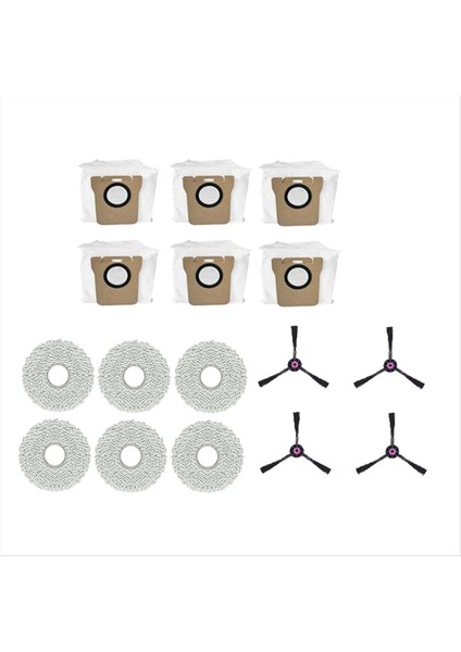 Jonr P20 Pro Otomatik Boşaltma Robot Süpürgesi Için 16 Adet Yan Fırça Bezi Toz Torbası Temizleyici Parça Değişimi (Yurt Dışından) fırsatları