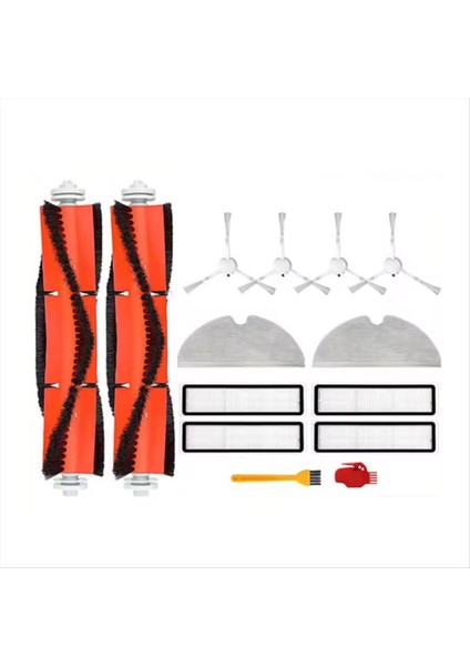 Dreame D9, D9 Max, L10 Pro Robot Süpürge Silindiri Yan Fırça Hepa Filtre Paspas Pedi Ultra Dayanıklı Aksesuarlar Için 14 Adet (Yurt Dışından) modelleri