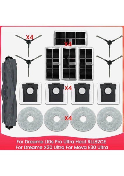 Dreame L10S Pro Ultra Heat RLL82CE, Dreame X30 Ultra, Mova E30 Ultra Robot Süpürge Yedek Parçaları (Yurt Dışından)