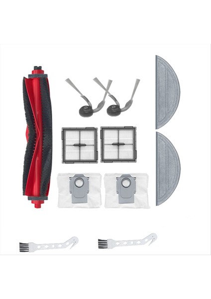 Roborock Q10 PF/Q10 PF+/Q10 VF/Q10 Vf+ Ana Silindir Fırça Filtre Toz Torbası Bez Yedek Paket Fırça (Yurt Dışından)