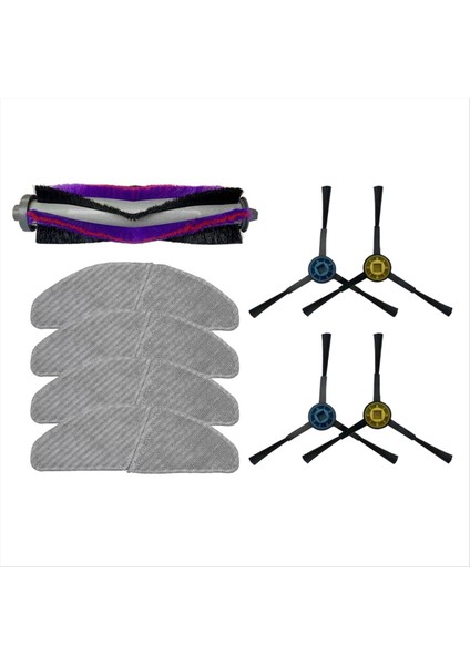 S8 S8 + Robotik Elektrikli Süpürge Parçaları Ana Silindir Fırça Yan Fırça Için Paspas Bezi Değiştirme (Yurt Dışından)