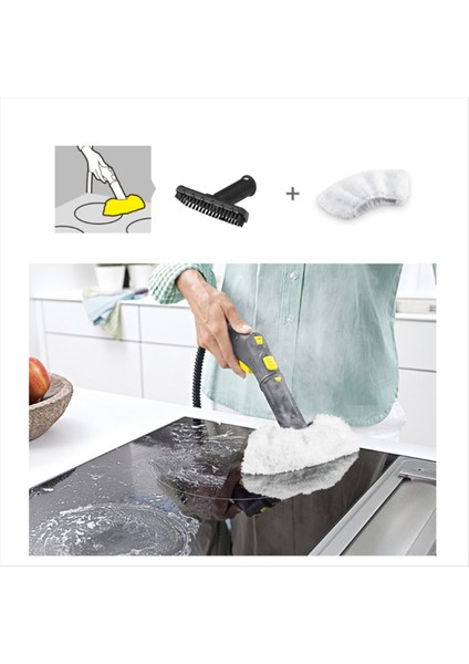 Karcher Sc1 Sc2 Sc3 SC4SC5 Buharlı Temizleyici Parçaları Için Mikrofiber Paspas Bezi Pedli Buharlı Temizleyici El Ucu Fırçası (Yurt Dışından) fiyatları
