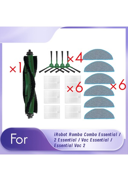 Irobot Romba Combo Essential / 2 Essential / Vac Essential / Essential Vac 2 Vacuum Essential Vacuum Aksesuarları Için (Yurt Dışından)