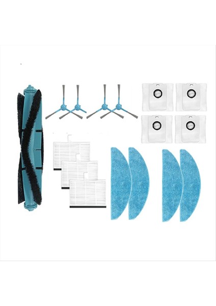 Conga 8290 Süpürme Robotu Aksesuarları Için 16 Adet Ana Yan Fırça Toz Torbası Paspas Temizleyici Parça Değişimi (Yurt Dışından) fiyatları