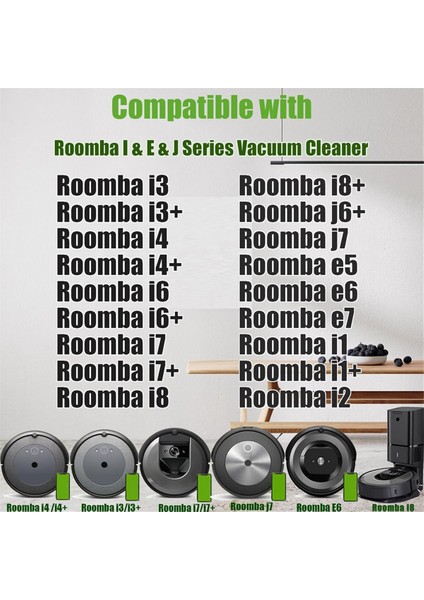 Irobot Roomba E, I ve J Serisi I2 I3 I3+I4 I4+ I6 I6+ I7 I7+ I8 I8+ Plus E5 E6 E7 Fırça Filtreleri Için Yedek Parçalar (Yurt Dışından) fiyatları