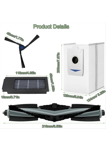 X2 / X2 Omni / X2 Pro / DEX86 Robot Süpürge Yedek Parçaları Için Yedek Parça Aksesuarları (Yurt Dışından) fiyatları